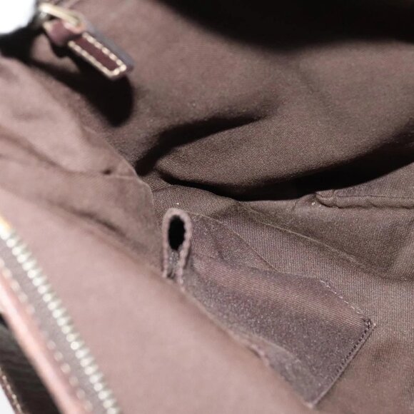 GUCCI GG Canvas Web Sherry Line Shoulder Bag Beige Red Green Auth 138289 - Picture 12 of 16